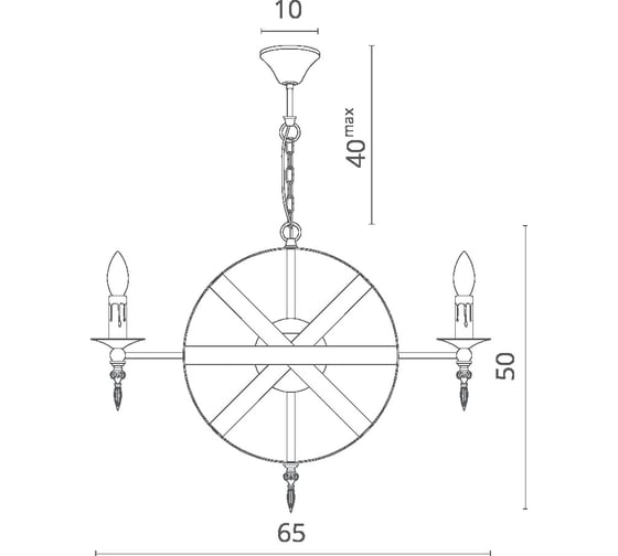 Подвесная люстра Divinare ETERNO 4043/04 SP-8