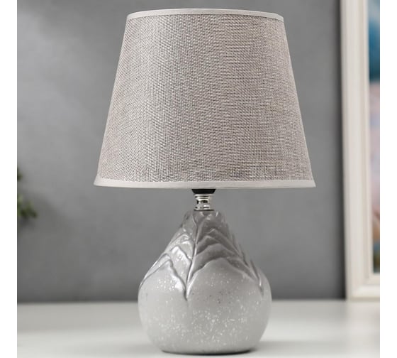 Настольная лампа RISALUX 16240/1GR E14 40Вт серый 20х20х30 см 5268033