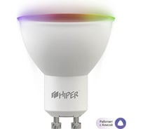 Умная LED лампочка Hiper Wi-Fi IoT B1 RGB 524907