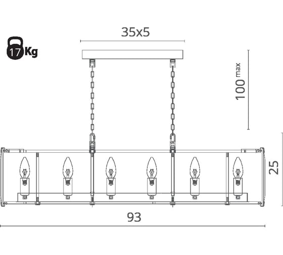 Подвесная люстра Divinare OSTIN 1100/02 SP-12