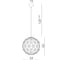 Подвесная люстра Divinare CRISTALLINO 1610/02 SP-60 4