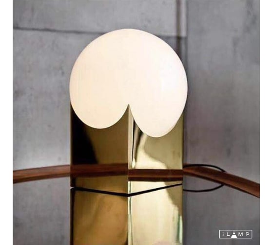 Настольный светильник iLAMP GOLDEN 10213T/1-D200 MGL-WH