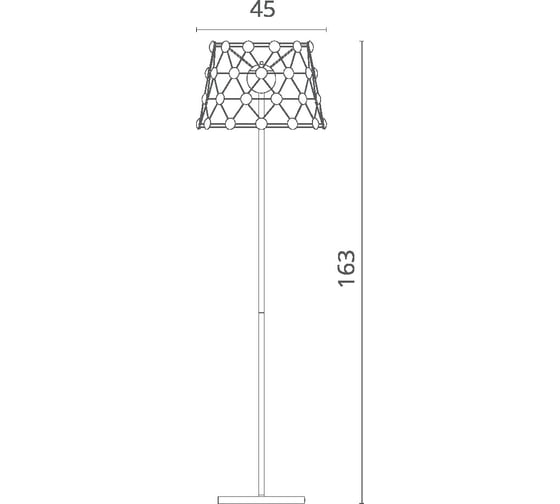 Торшер Divinare CRISTALLINO 1609/02 PN-48