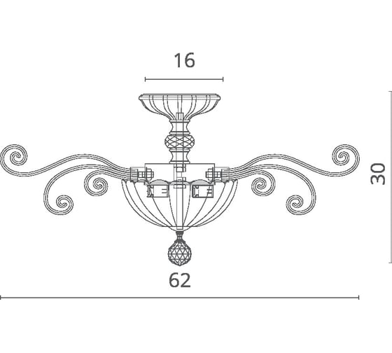 Потолочная люстра Divinare ALBEDO 8819/02 PL-3
