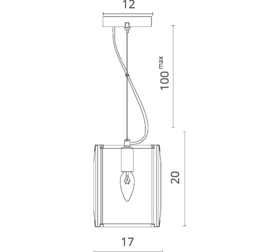 Подвесная люстра Divinare OSTIN 1100/02 SP-1