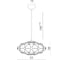 Подвесная люстра Divinare CRISTALLINO 1720/02 SP-48 5