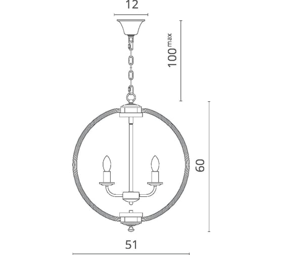 Подвесная люстра Divinare DELLA 2023/02 SP-6