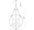Подвесная люстра Divinare TOR 2633/04 SP-3 5