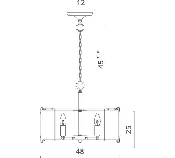 Подвесная люстра Divinare OSTIN 1100/02 SP-5