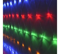 Светодиодная гирлянда-сетка FunRay ML-144M, 1.5х1.5м, 144 LED, 4 цвета, IP20, шнур 1.5м, 2598
