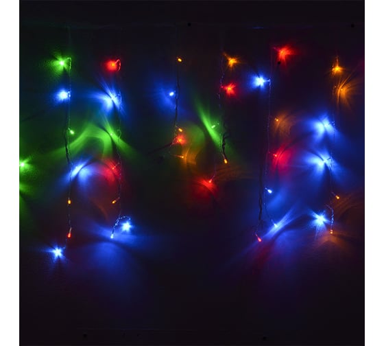 Светодиодная гирлянда FunRay Бахрома IC-120M, 3.0х0.7м, 120 LED, 4 цвета, IP20, шнур 1.5м, 13011