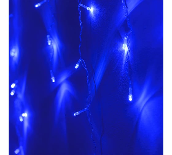 Уличная светодиодная гирлянда FunRay Бахрома IC-120B, 3.0х0.7м, 120 LED, синий, IP20, шнур 1,5м, 2594