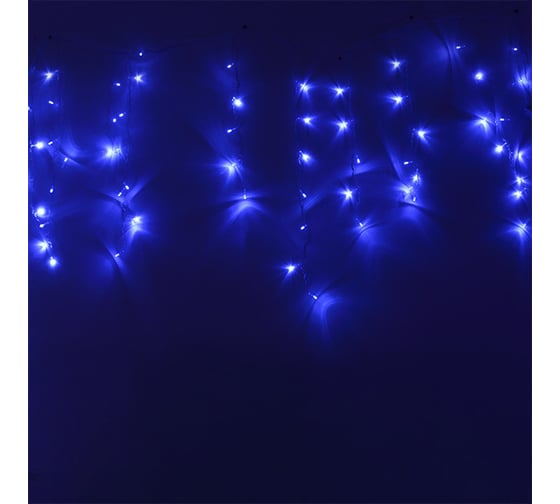 Уличная светодиодная гирлянда FunRay Бахрома IC-120B, 3.0х0.7м, 120 LED, синий, IP20, шнур 1,5м, 2594