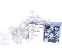 Светодиодная гирлянда FunRay Льдинки SE-ICE-440W, 220В, 4м, 40 LED, белый, прозрачный шнур 3м, 2657