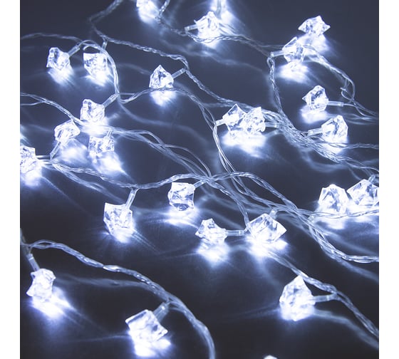 Светодиодная гирлянда FunRay Льдинки SE-ICE-440W, 220В, 4м, 40 LED, белый, прозрачный шнур 3м, 2657