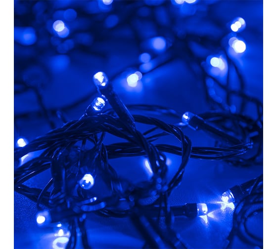 Светодиодная рисовая гирлянда FunRay RL-110B, 10 метров, 100LED, синий, шнур 0.7м, контроллер, 2578