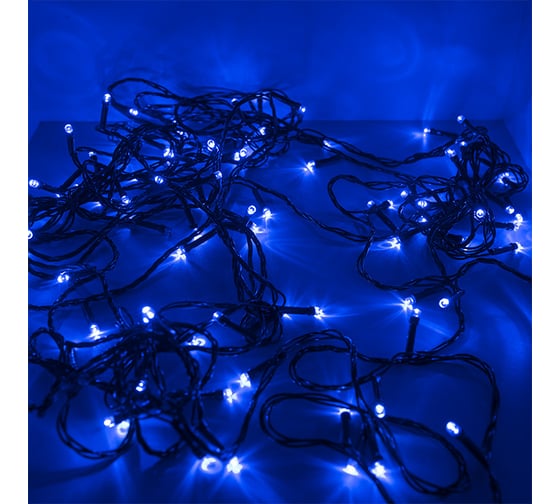 Светодиодная рисовая гирлянда FunRay RL-110B, 10 метров, 100LED, синий, шнур 0.7м, контроллер, 2578