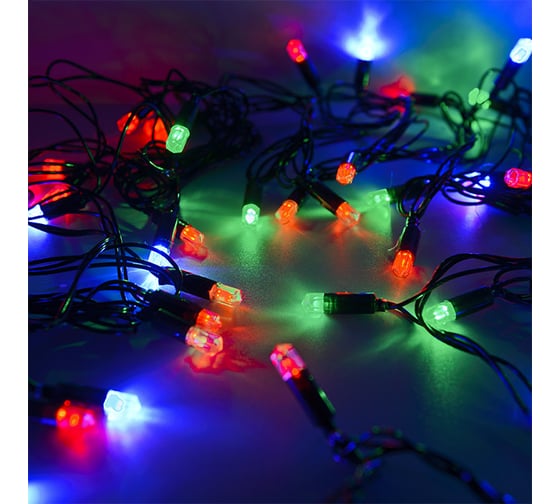 Светодиодная рисовая гирлянда FunRay  RL-540M, 5м, 40LED, мульти 4 цвета, шнур 0.7м, контроллер, 2459