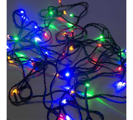 Светодиодная рисовая гирлянда FunRay  RL-540M, 5м, 40LED, мульти 4 цвета, шнур 0.7м, контроллер, 2459