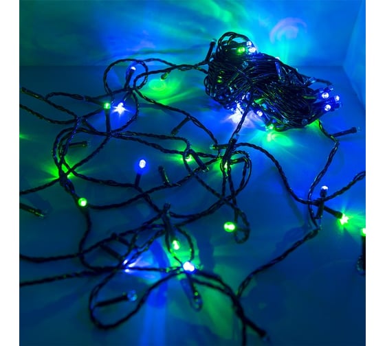 Светодиодная рисовая гирлянда FunRay RL-110M, 10м, 100 LED, мульти 4 цвета, шнур 0.7м, 2634