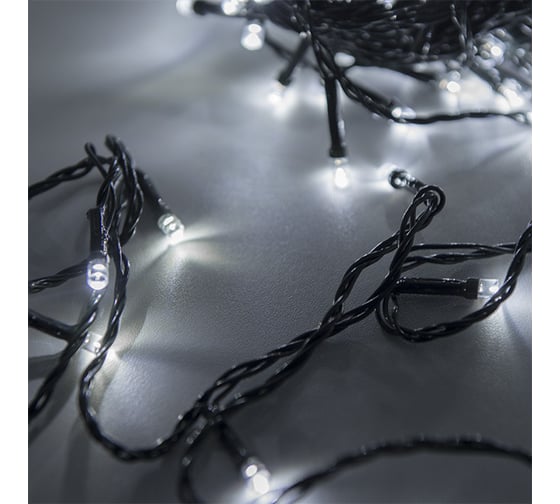 Светодиодная рисовая гирлянда FunRay RL-110W, 10м, 100LED, холодный белый, шнур 0.7м, контроллер, 2579