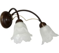 Светильник ЭЛЕТЕХ Магнолия 521 тёмно-коричневый, золото, Плафон 62333 НББ 01-2х60-104 Е14 ИУ 1005403854