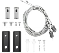 Комплект тросовых подвесов ST LUCE Черный ST068.409.12