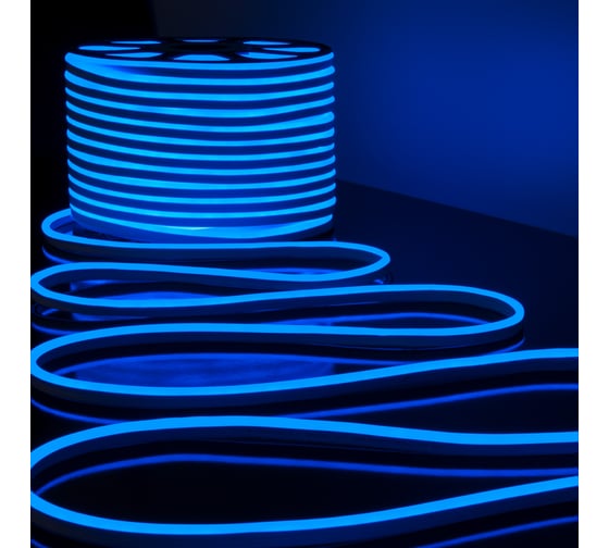 Гибкий неон Elektrostandard LS001 2835 односторонний, синий, 50 м, 120 LED ламп a040594