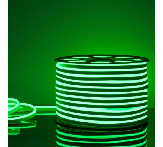 Гибкий неон Elektrostandard LS0017 2835 односторонний, зеленый, 50 м, 120 LED ламп a040596