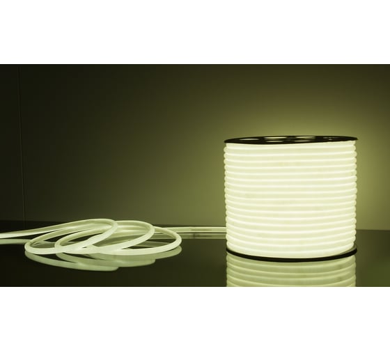 Гибкий неон Elektrostandard LS003 2835 круглый, белый, 50 м, 144 LED ламп, 16 мм a043547