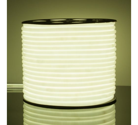 Гибкий неон Elektrostandard LS003 2835 круглый, белый, 50 м, 144 LED ламп, 16 мм a043547