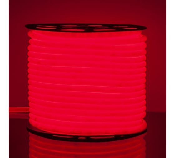 Гибкий неон Elektrostandard LS003 2835 круглый, красный, 50 м, 144 LED лампы, 16 мм a043549