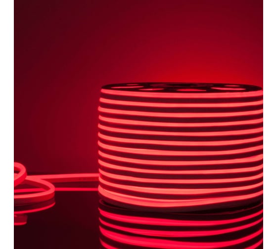 Гибкий неон Elektrostandard LS001 2835 односторонний, красный, 50 м, 120 LED ламп a040595
