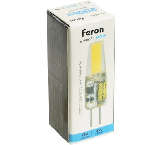 Лампа светодиодная FERON (3W) 12V G4 6400K JC, LB-42 51172