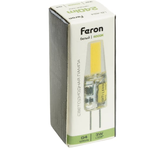 Лампа светодиодная FERON (3W) 12V G4 4000K JC, LB-42 51171