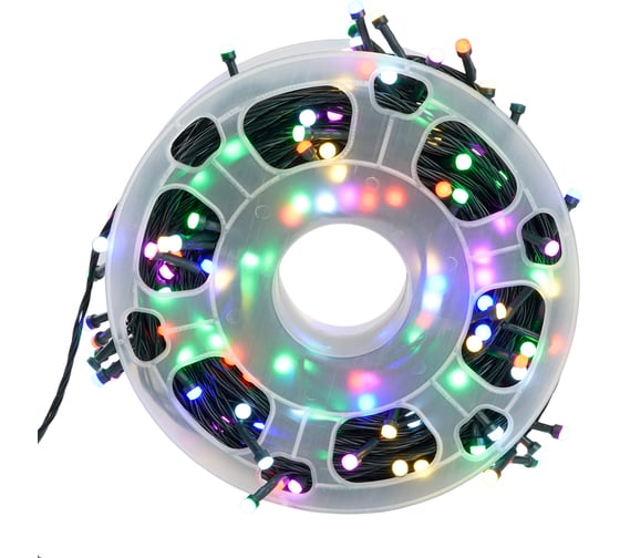 Гирлянда линейная на бобине FERON 230V 2200 LED 50м, мультиколор, IP44, шнур 3м 51438