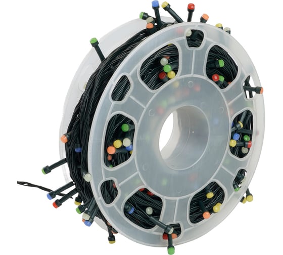 Гирлянда линейная на бобине FERON 230V 2200 LED 50м, мультиколор, IP44, шнур 3м 51438