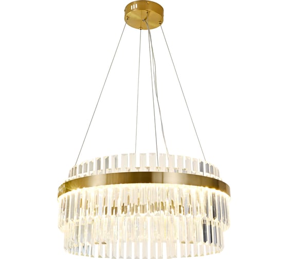 Люстра Citilux Sheldon LED хрустальная с пультом Бронза CL339143