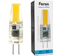 Лампа светодиодная FERON LB-423 G4 3W 230V 6400K, 51169