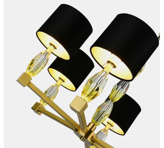 Люстра подвесная ST LUCE Латунь/Черный E14 6*40W SL1759.303.06