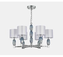 Люстра подвесная ST LUCE Хром, Голубой/Белый E14 6*40W SL1759.103.06