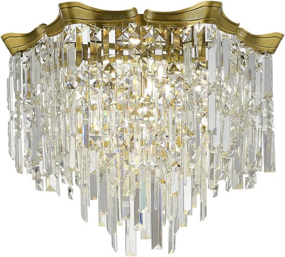 Светильник потолочный ST LUCE Латунь/Прозрачный E14 10*60W SL1659.302.10 1