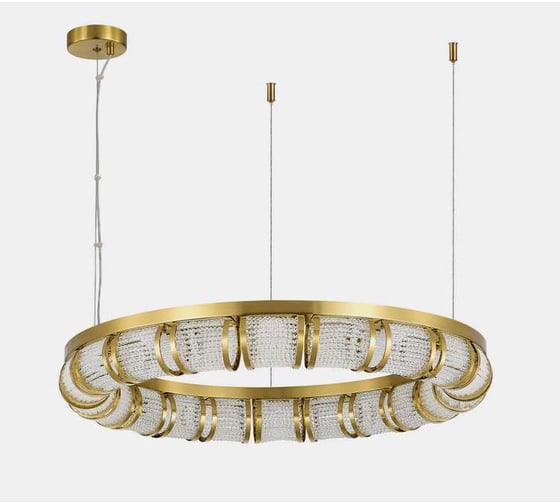 Светильник подвесной ST LUCE Латунь/Прозрачный LED 1*50W SL6011.303.01