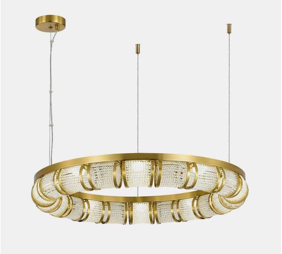 Светильник подвесной ST LUCE Латунь/Прозрачный LED 1*50W SL6011.303.01