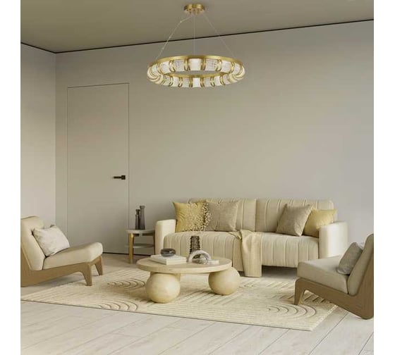 Светильник подвесной ST LUCE Латунь/Прозрачный LED 1*65W SL6011.313.01