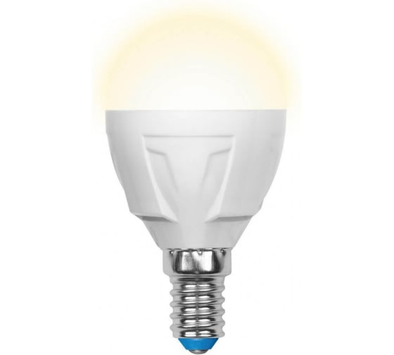 Светодиодная диммируемая лампа Uniel LED-G45-6W/NW/E14/FR/DIM ALP01WH 8694