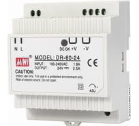 Блок питания MIWI на DIN-рейку DR-60-24