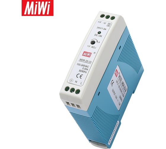 Блок питания MIWI на DIN-рейку MDR-20-12