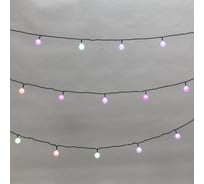Гирлянда Neon-Night Шарики Ø25 мм, 5 м, темно-зеленый ПВХ, 25 диодов, цвет RGB 303-550
