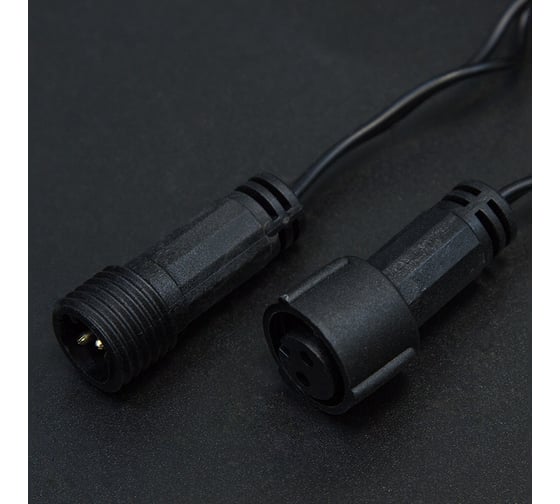 Гирлянда Neon-Night Нить, 10 м, 100 LED RGB, черный ПВХ, IP65, свечение с динамикой, 230В, соединяется (нужен контроллер 245-908) 245-408